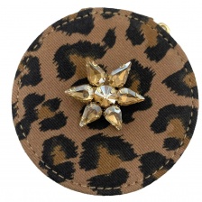 Leopard Jewellery Travel Pot with Champagne Star by Sixton London